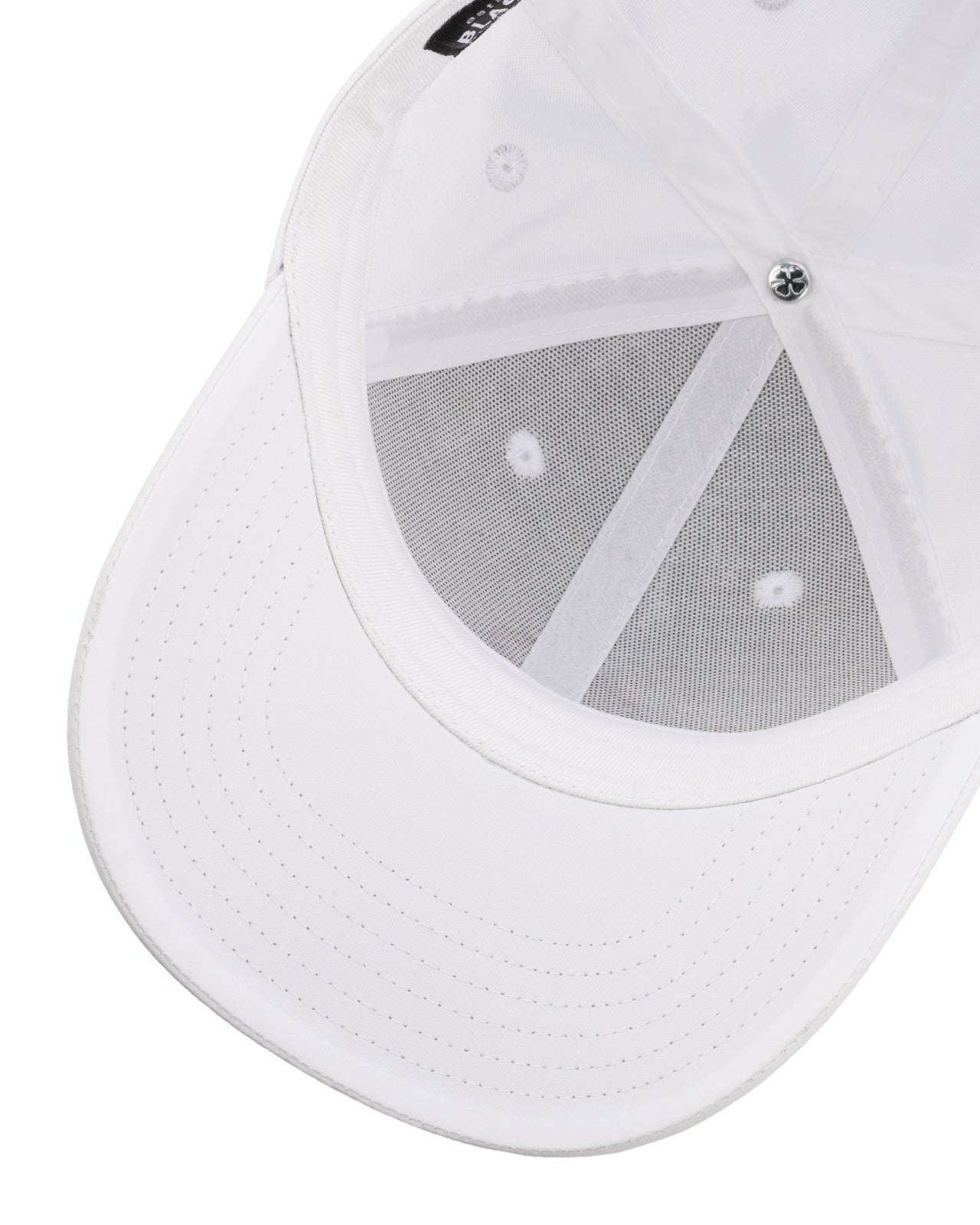 Black Clover Women's Adjustable White Hat with Hot Pink 3D Clover
