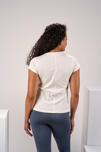 Black Clover Women's Soft Cream Athletic T-Shirt with Stretch