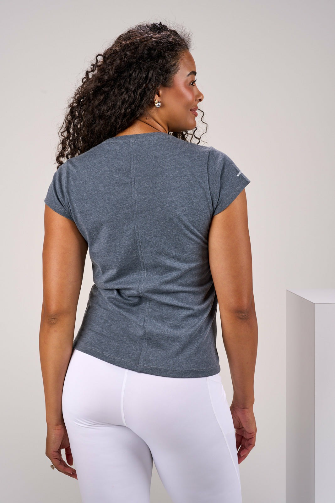 Black Clover Women's Soft Dark Grey Athletic T-Shirt with Stretch