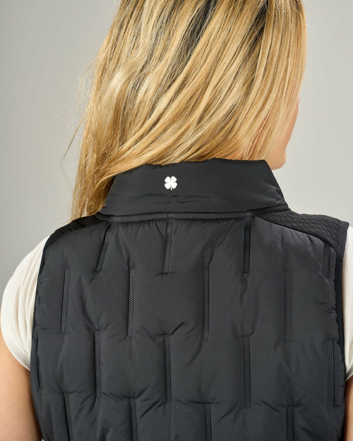 Black Clover Women's Warm and Comfortable Black Puffer Vest