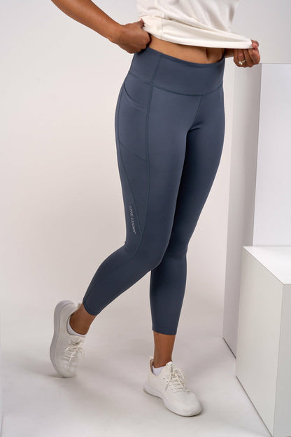 Black Clover Women's High Waisted Grey Athletic Leggings with Ultimate Stretch