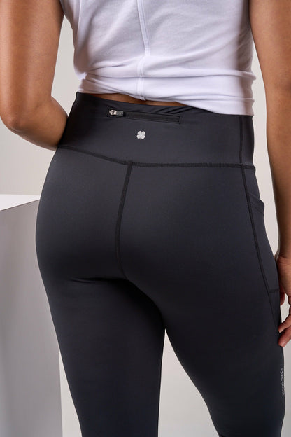 Black Clover Women's High Waisted Black Athletic Leggings with Ultimate Stretch