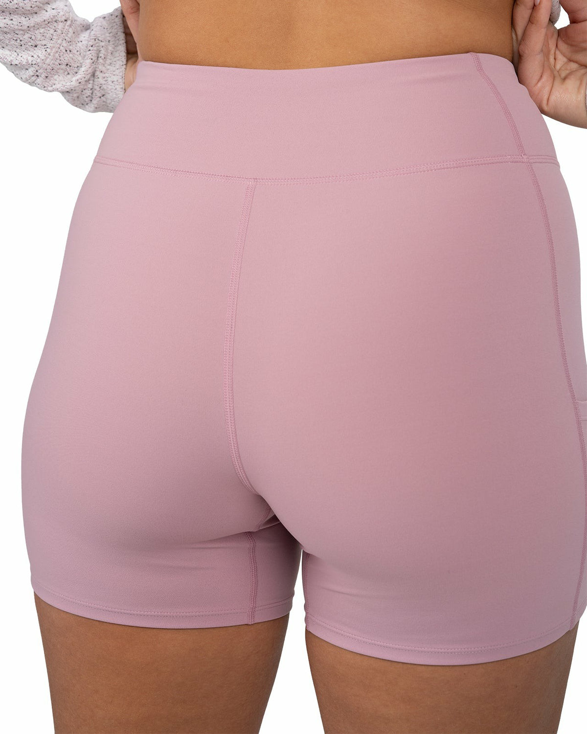 Black Clover Women's Light Pink Biker Shorts, Perfect for Layering