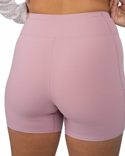 Black Clover Women's Light Pink Biker Shorts, Perfect for Layering