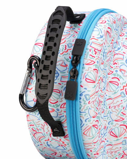 Black Clover Premium Blue Summer Travel Small Hat Bag with Strap