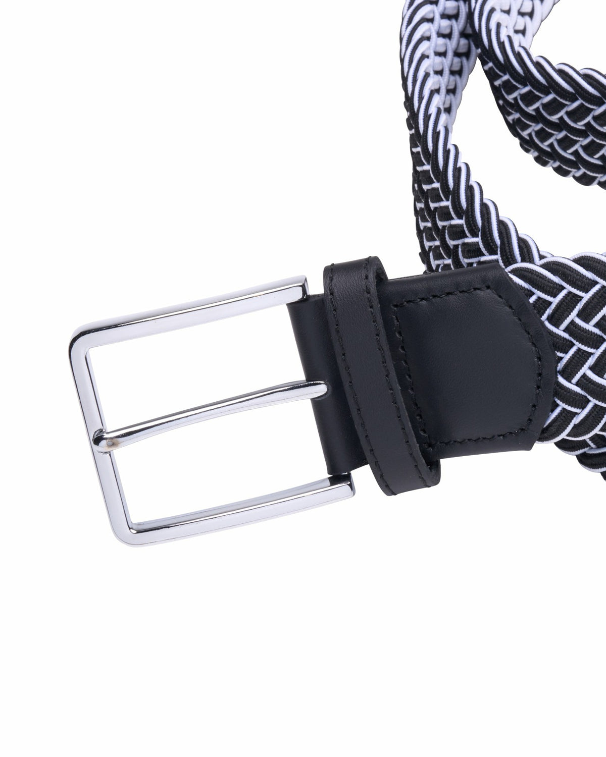 Black Clover Elevated Black Chevron Stretch Belt for Men