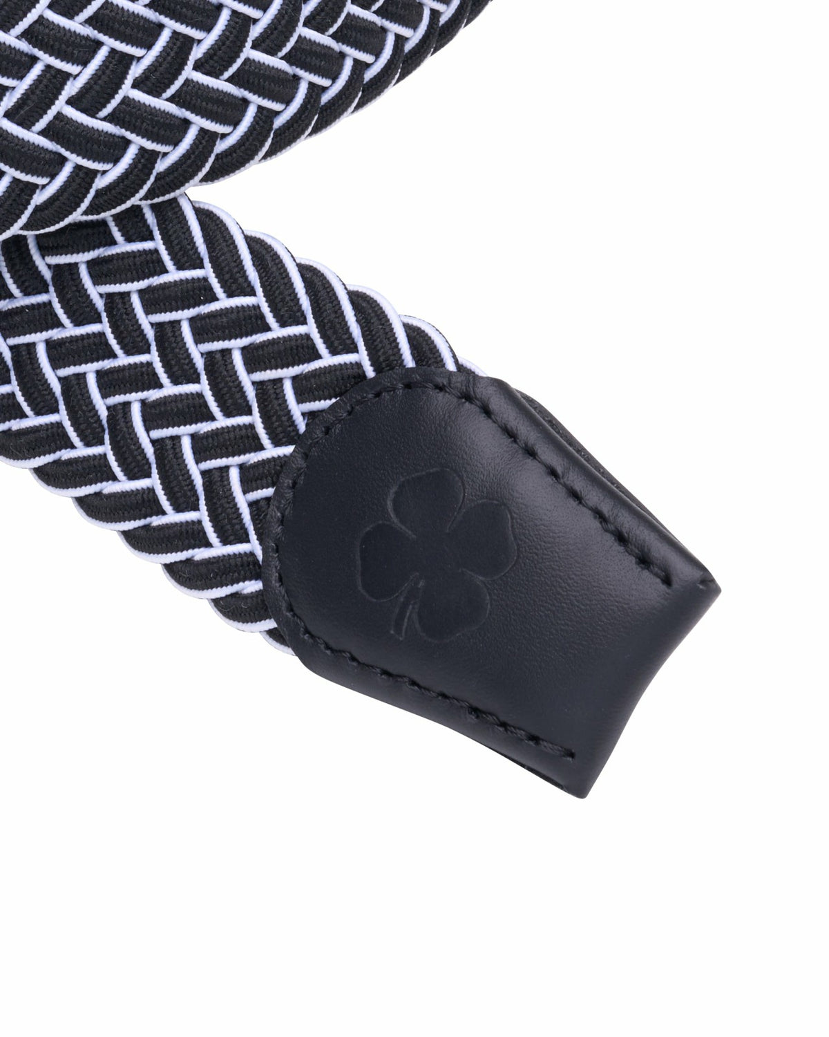 Black Clover Elevated Black Chevron Stretch Belt for Men