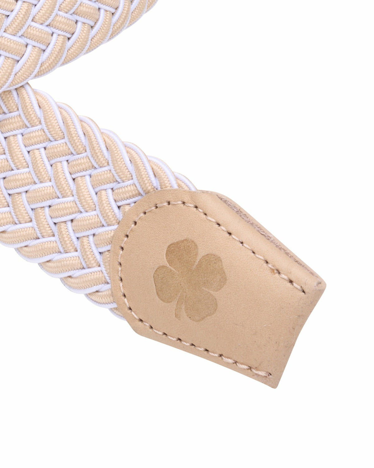 Black Clover Elevated Tan Chevron Stretch Belt for Men