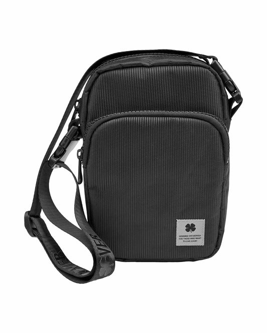 Black Clover Premium Heavy Duty Black Crossbody Bag for Travel and Lifestyle