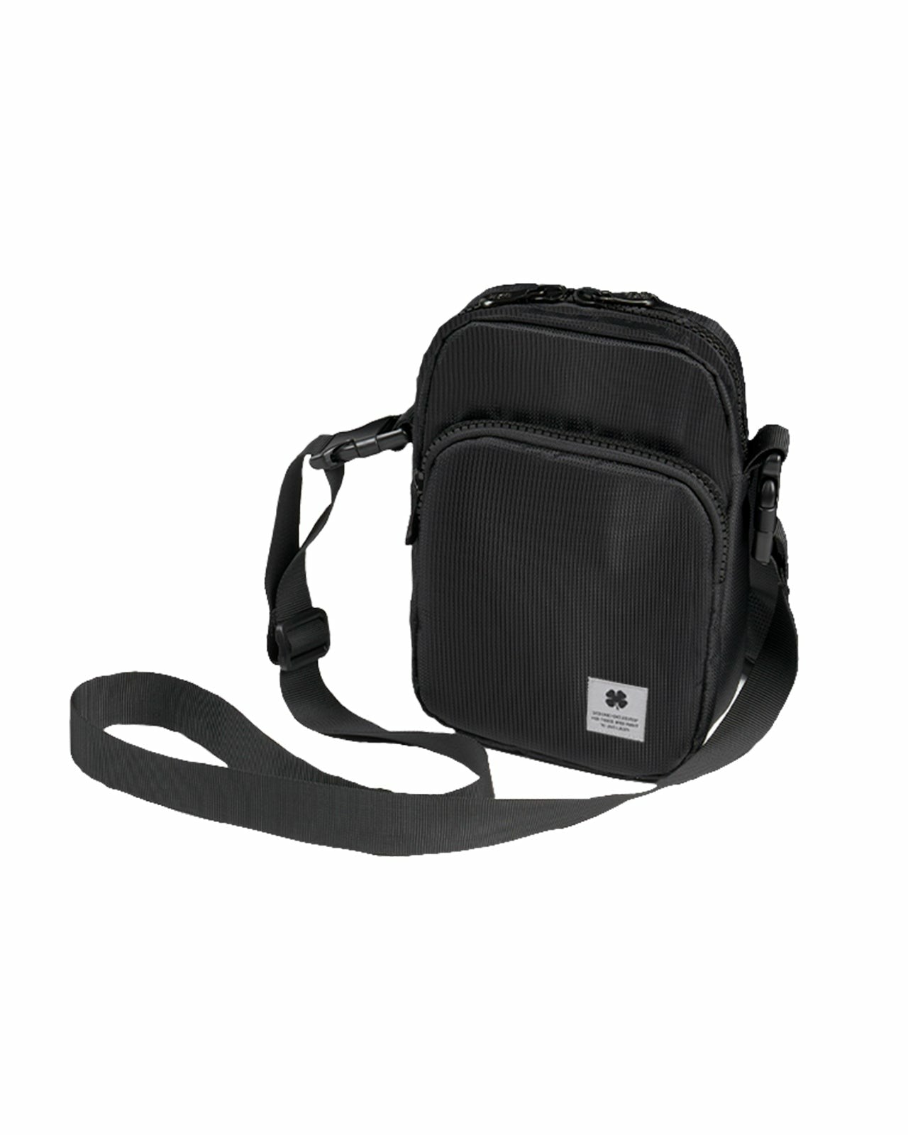 Black Clover Premium Heavy Duty Black Crossbody Bag for Travel and Lifestyle