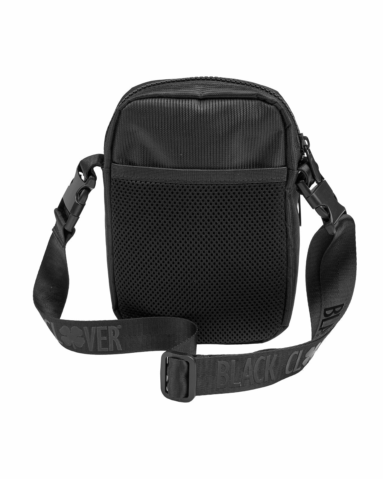 Black Clover Premium Heavy Duty Black Crossbody Bag for Travel and Lifestyle