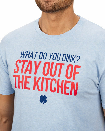 Black Clover Men's Light Blue Graphic Tee for Pickleball