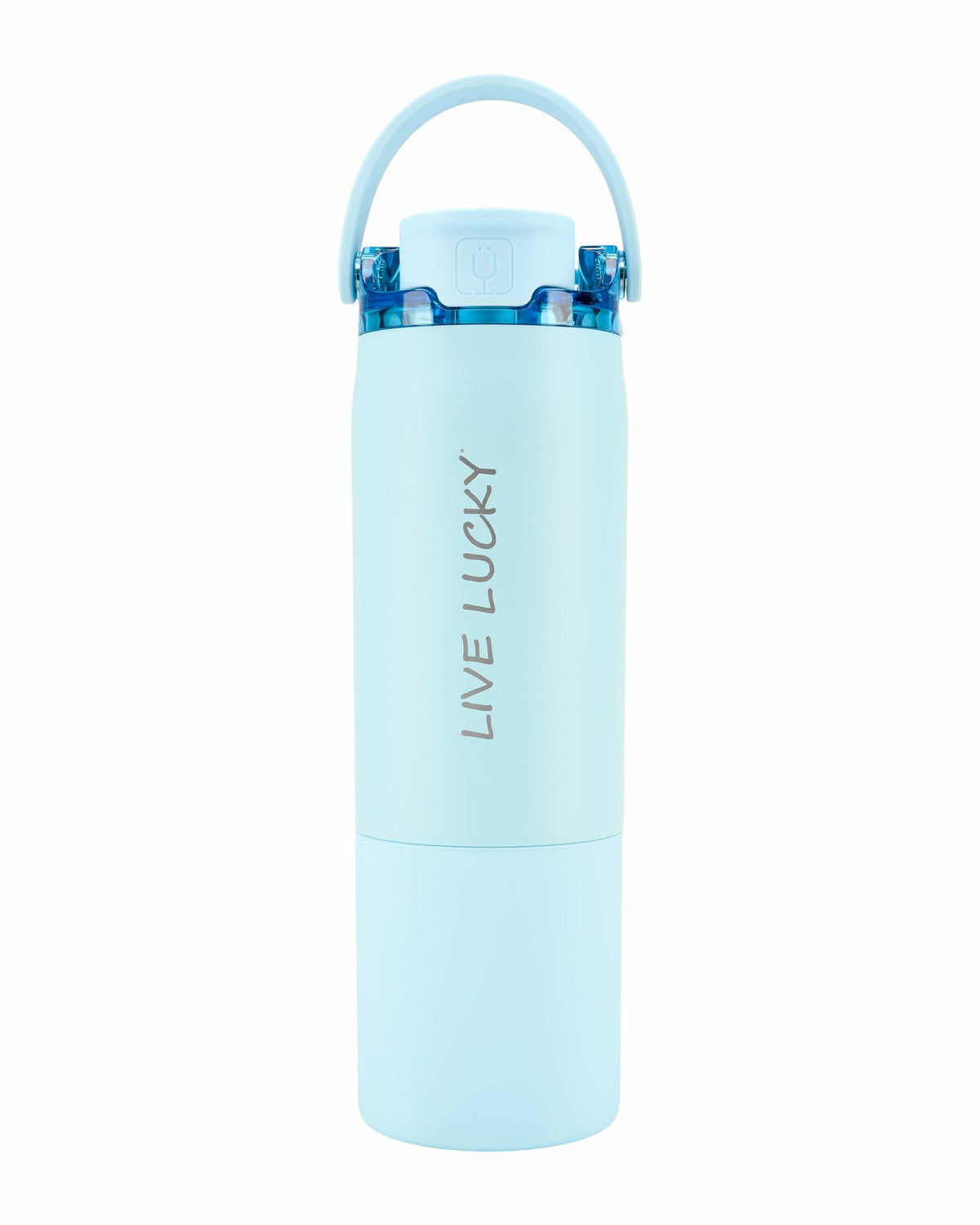 Black Clover "Live Lucky" Blue Wellness Water Bottle - Glacier