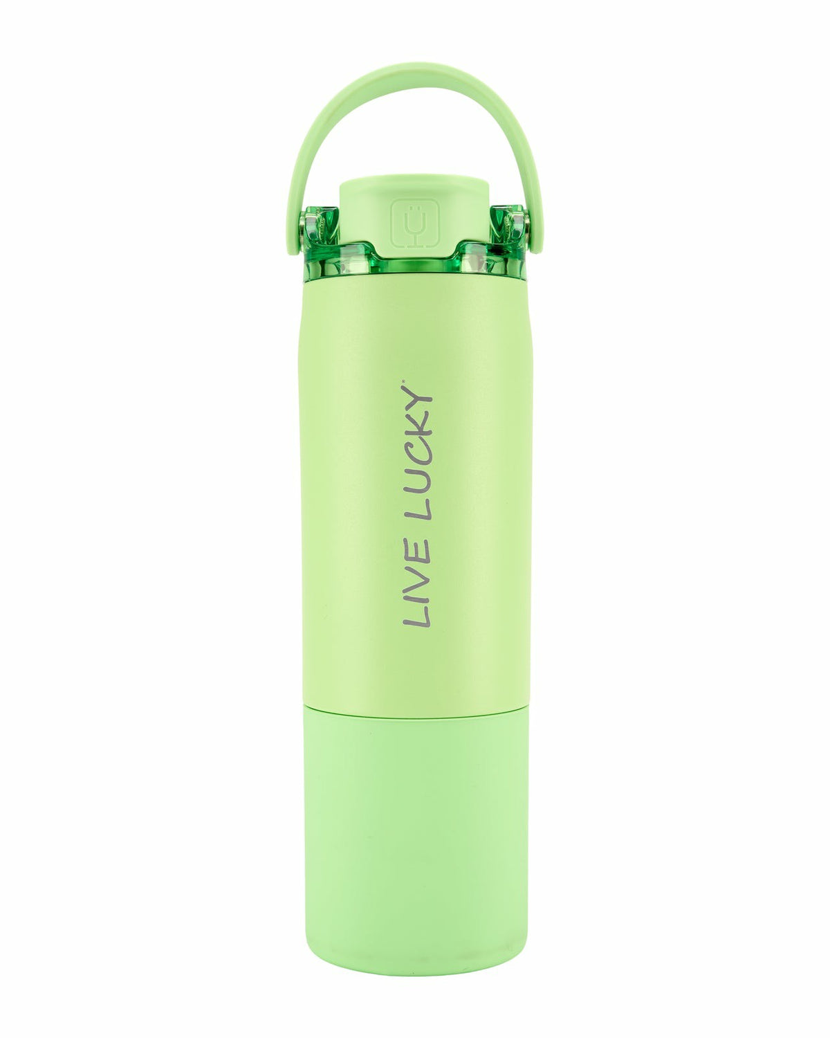 Black Clover "Live Lucky" Green Wellness Water Bottle - Kiwi