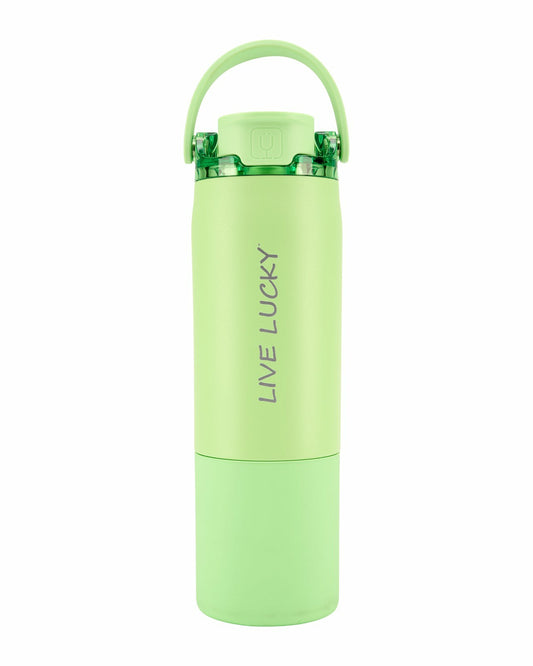 Black Clover "Live Lucky" Green Wellness Water Bottle - Kiwi