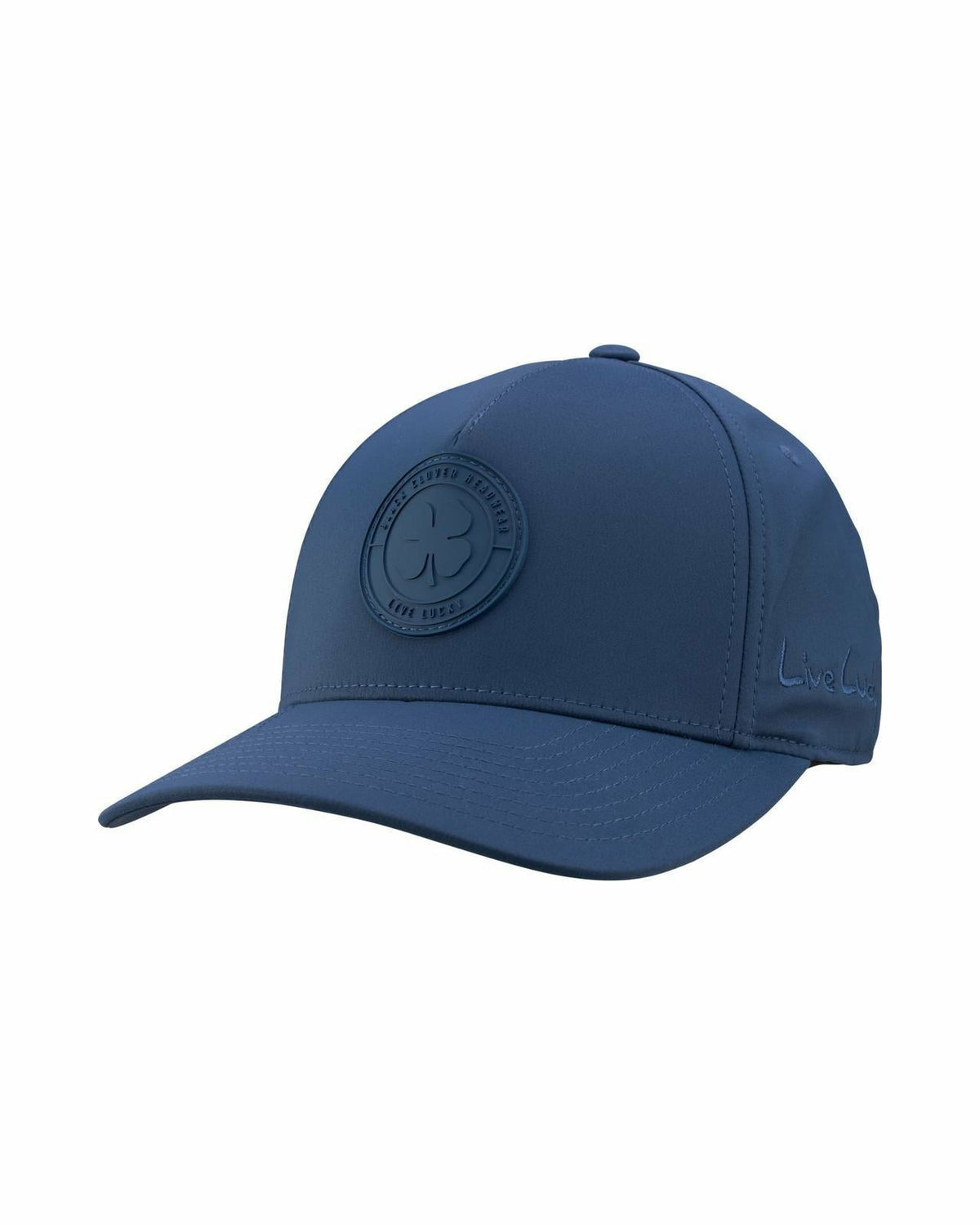 Black Clover Blue Snapback with Clover Patch for Golf and Lifestyle