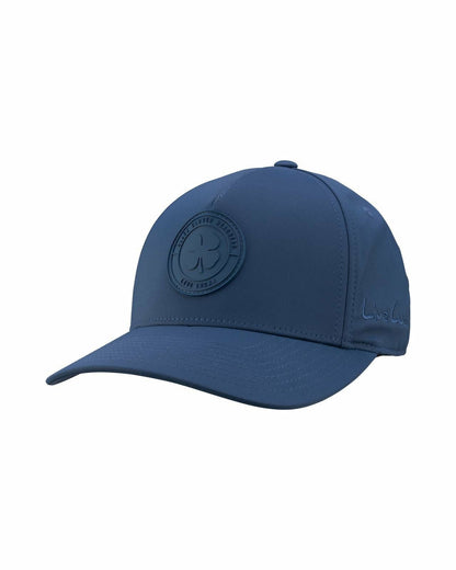 Black Clover Blue Snapback with Clover Patch for Golf and Lifestyle