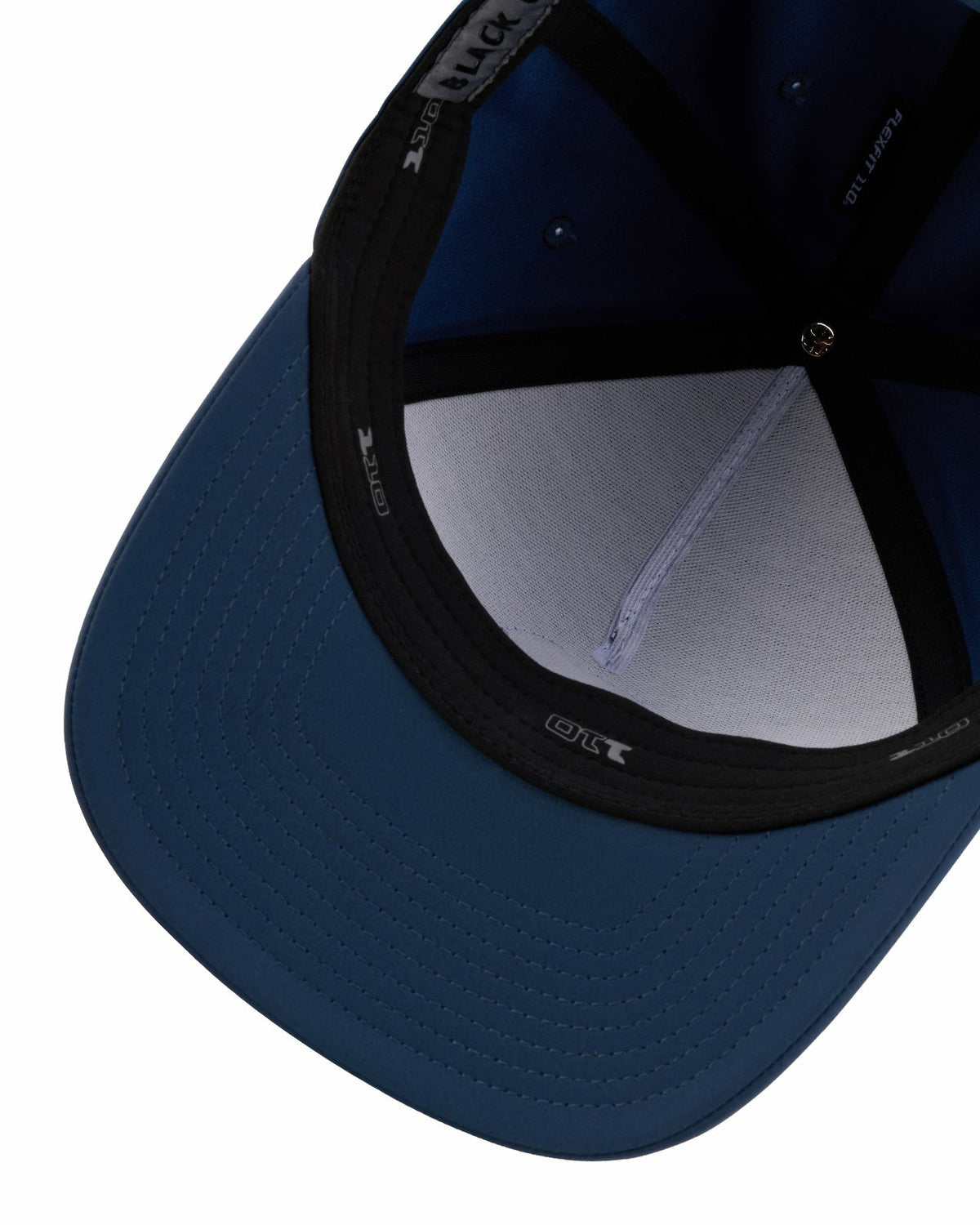 Black Clover Blue Snapback with Clover Patch for Golf and Lifestyle
