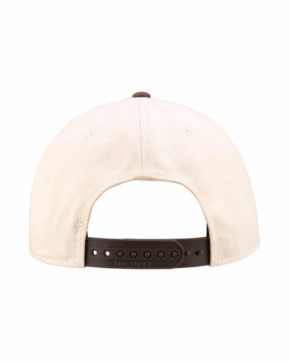 Black Clover Vintage-Inspired Tan Hat with Brown Brim