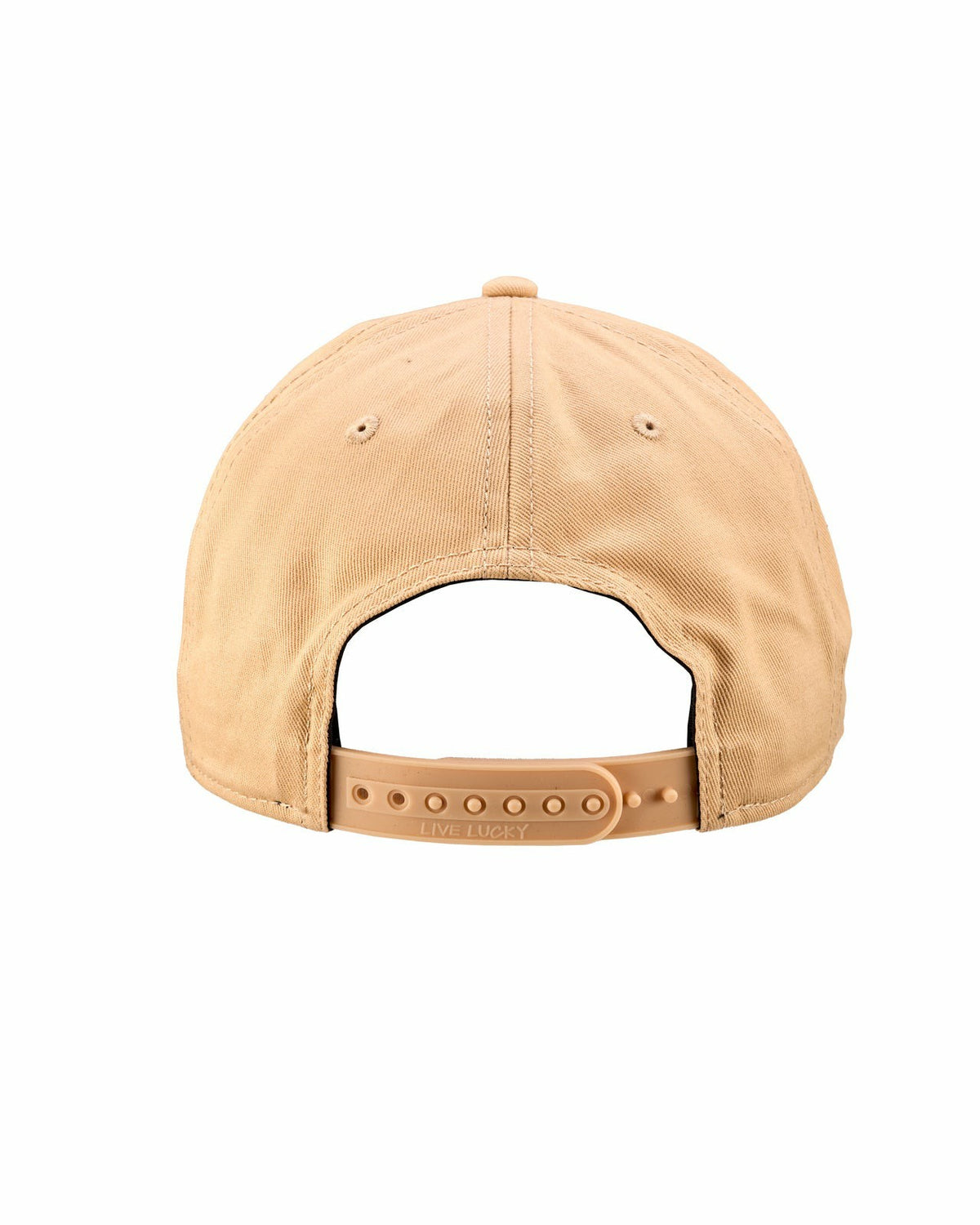 Black Clover Neutral Tan Golf Hat with Rope for Outdoor Style