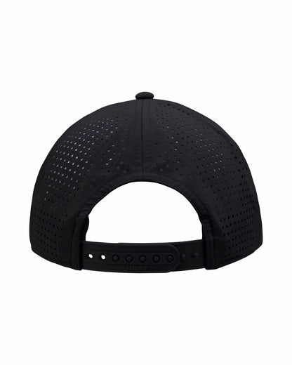 Black Clover Unisex Black Summer Rope Hat with Neon Blue Clover Logo
