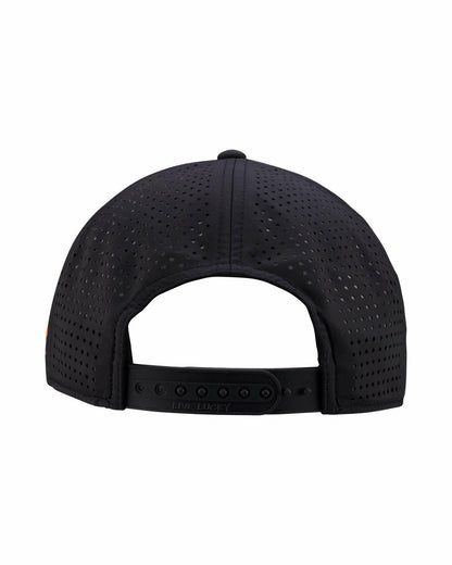 Black Clover Unisex Black Summer Rope Hat with Neon Orange Clover Logo