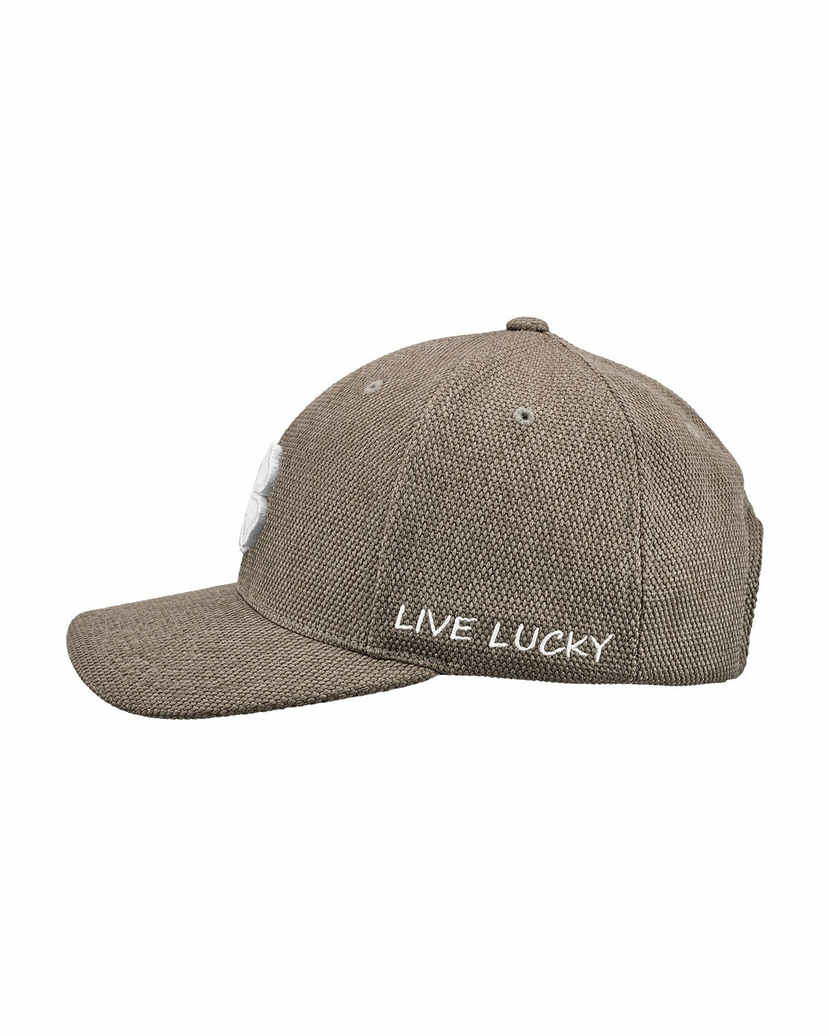 Black Clover Unisex Adjustable Beige Summer Hat with White Clover Icon