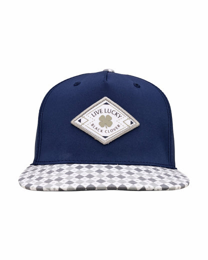 Black Clover Classic Elevated Navy Hat for Golf
