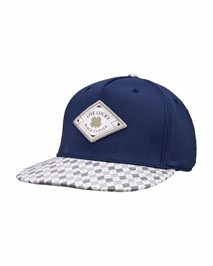 Black Clover Classic Elevated Navy Hat for Golf
