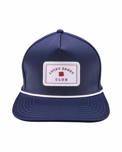 Black Clover Navy Blue Flat Brim Lucky Hat for Dads