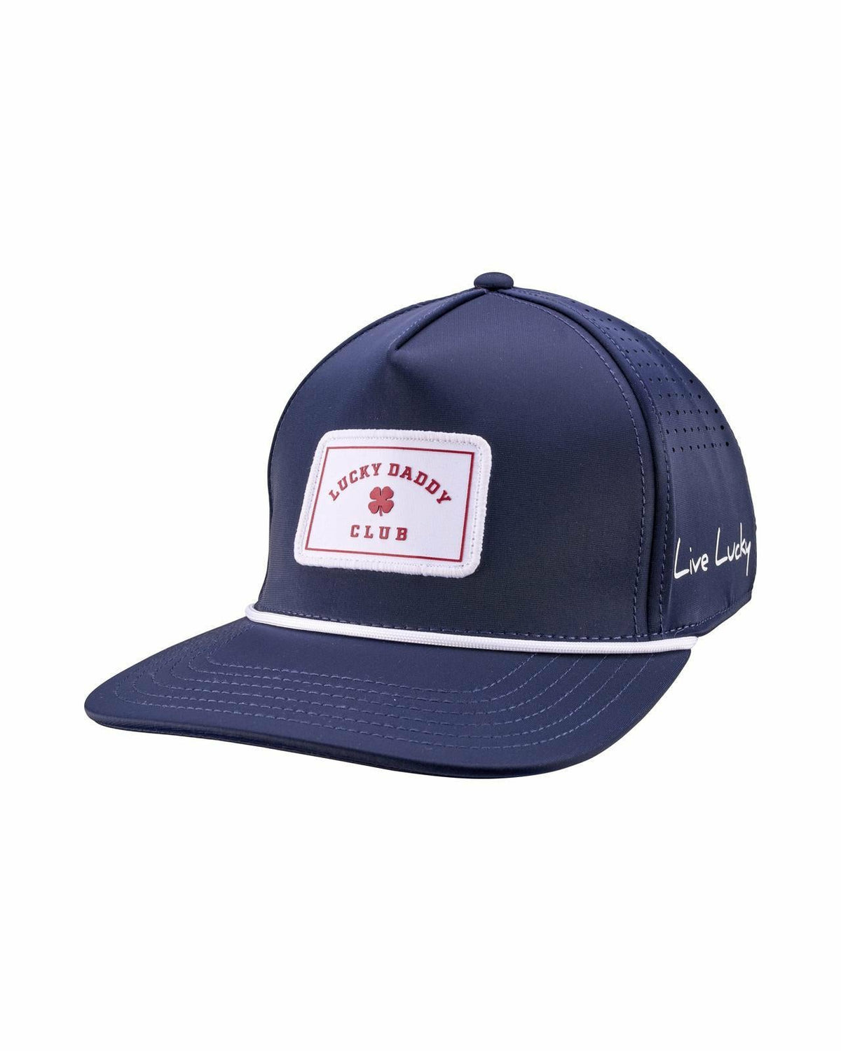 Black Clover Navy Blue Flat Brim Lucky Hat for Dads