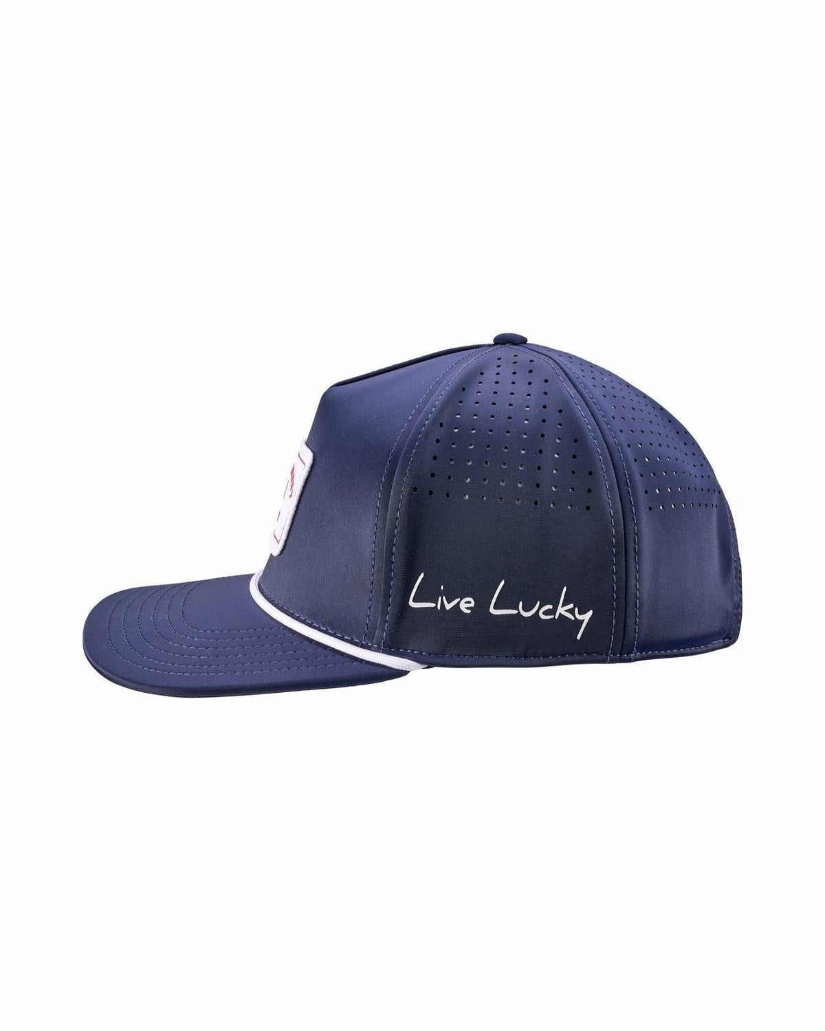 Black Clover Navy Blue Flat Brim Lucky Hat for Dads