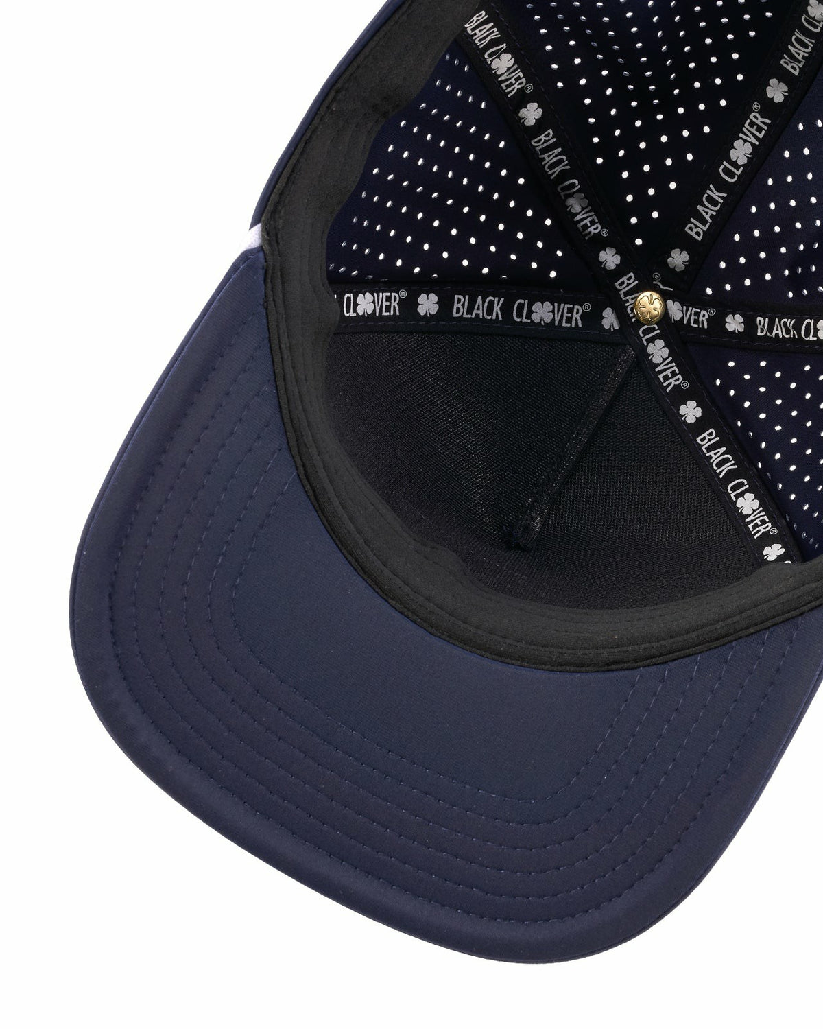 Black Clover Navy Blue Flat Brim Lucky Hat for Dads