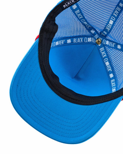 Black Clover Playful Blue Hat with Red Rope for Golf and Lifestyle