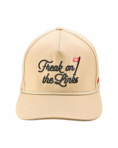 Black Clover Playful Tan Hat for Golf and Lifestyle