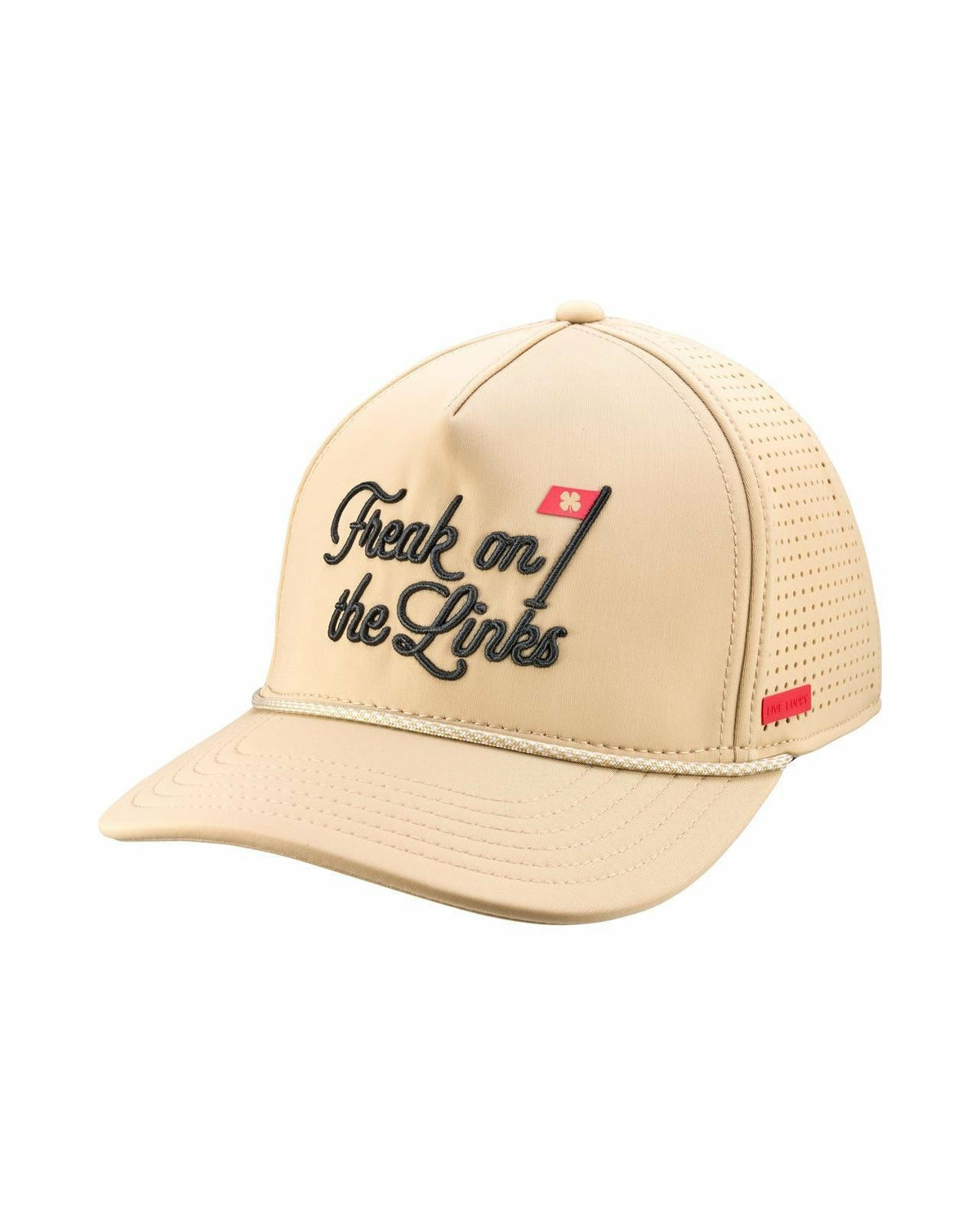 Black Clover Playful Tan Hat for Golf and Lifestyle