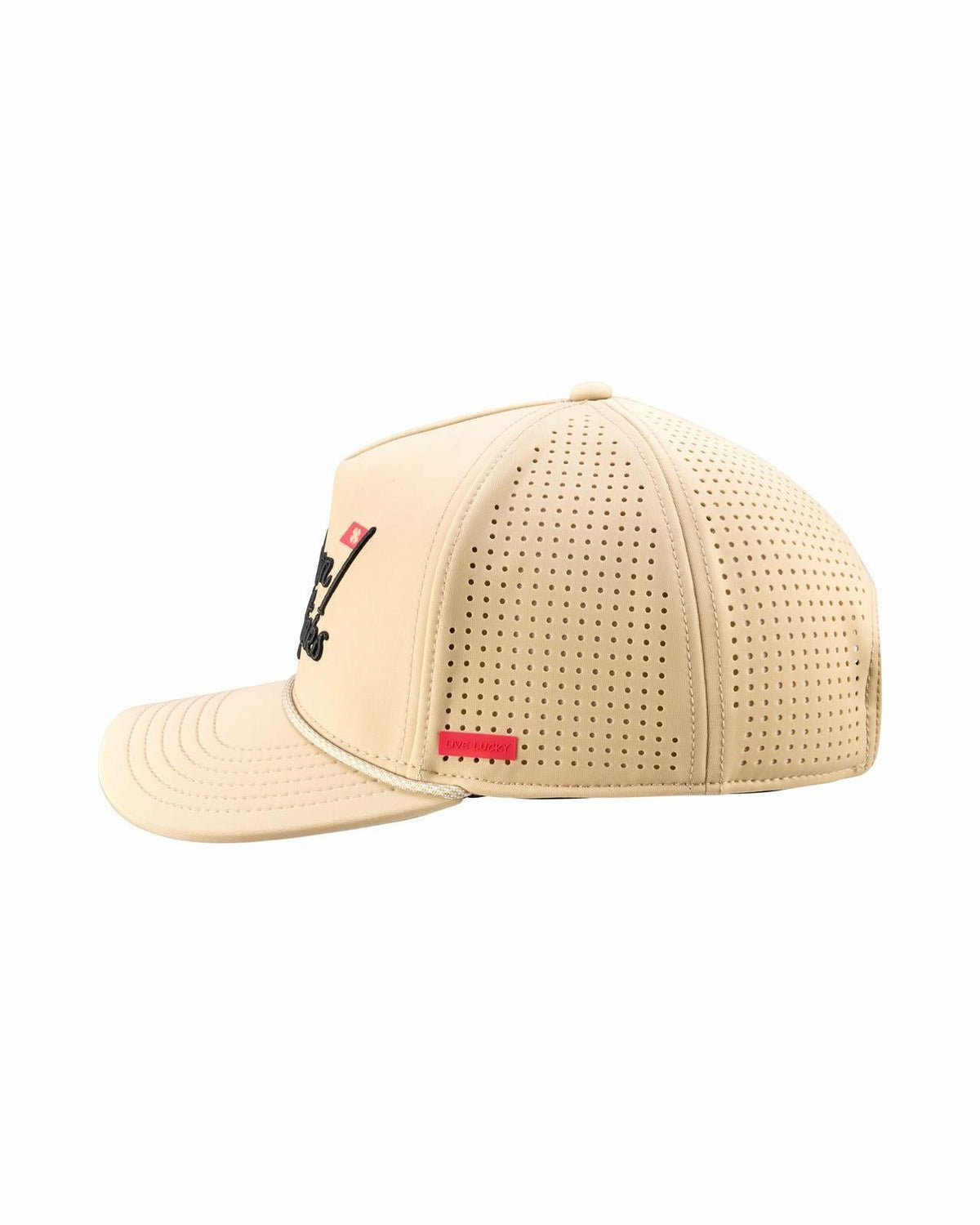 Black Clover Playful Tan Hat for Golf and Lifestyle