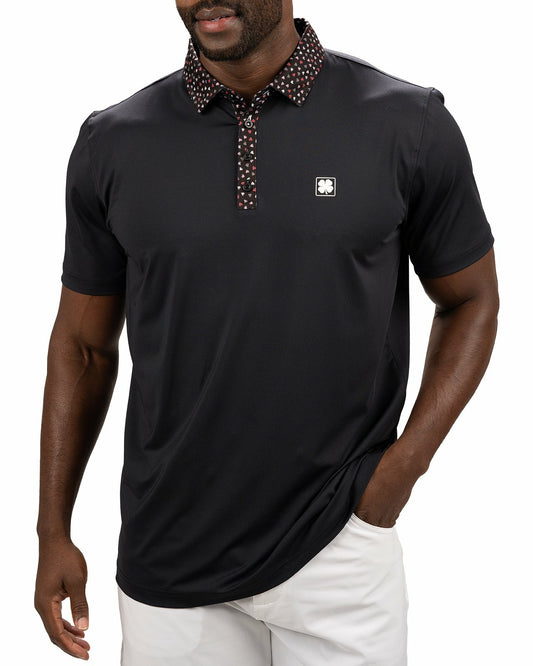 Black Clover Black and Red Men's Valentine Polo