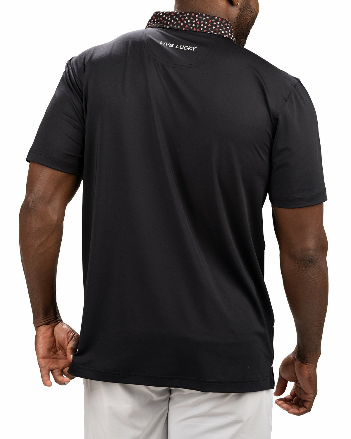 Black Clover Black and Red Men's Valentine Polo