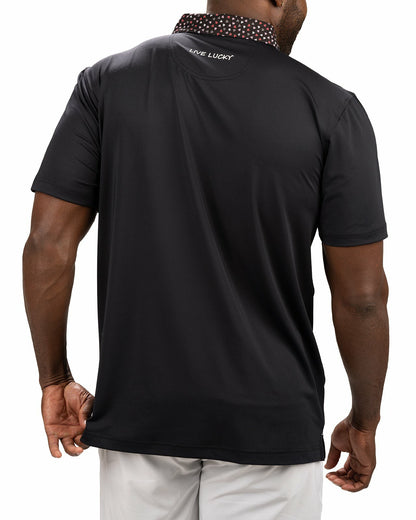 Black Clover Black and Red Men's Valentine Polo