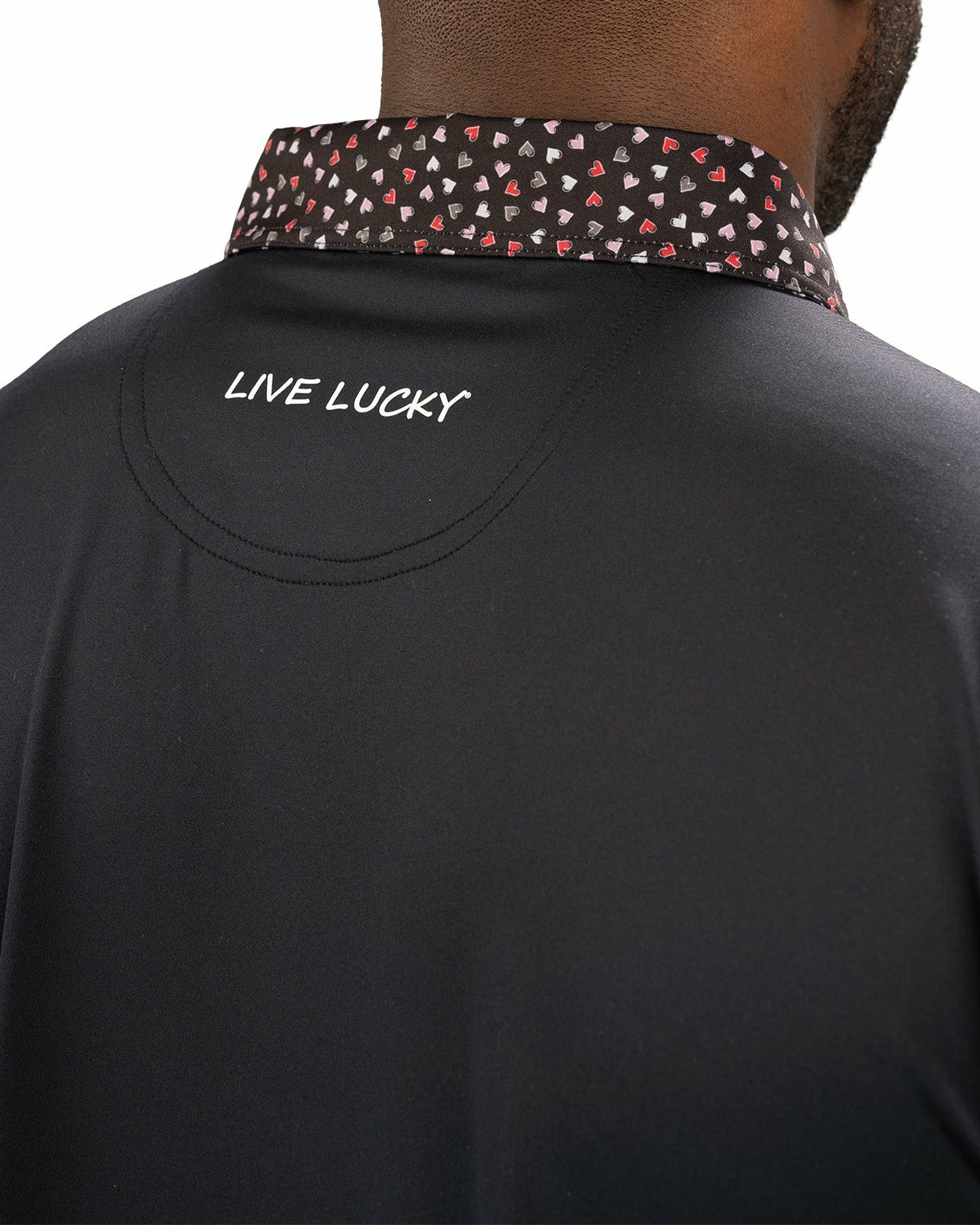 Black Clover Black and Red Men's Valentine Polo