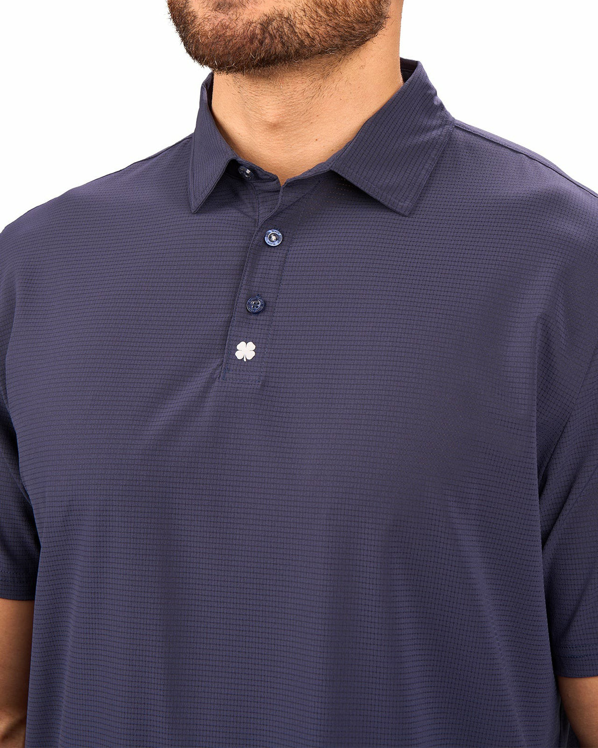 Black Clover Performance Men's Blue Golf Polo