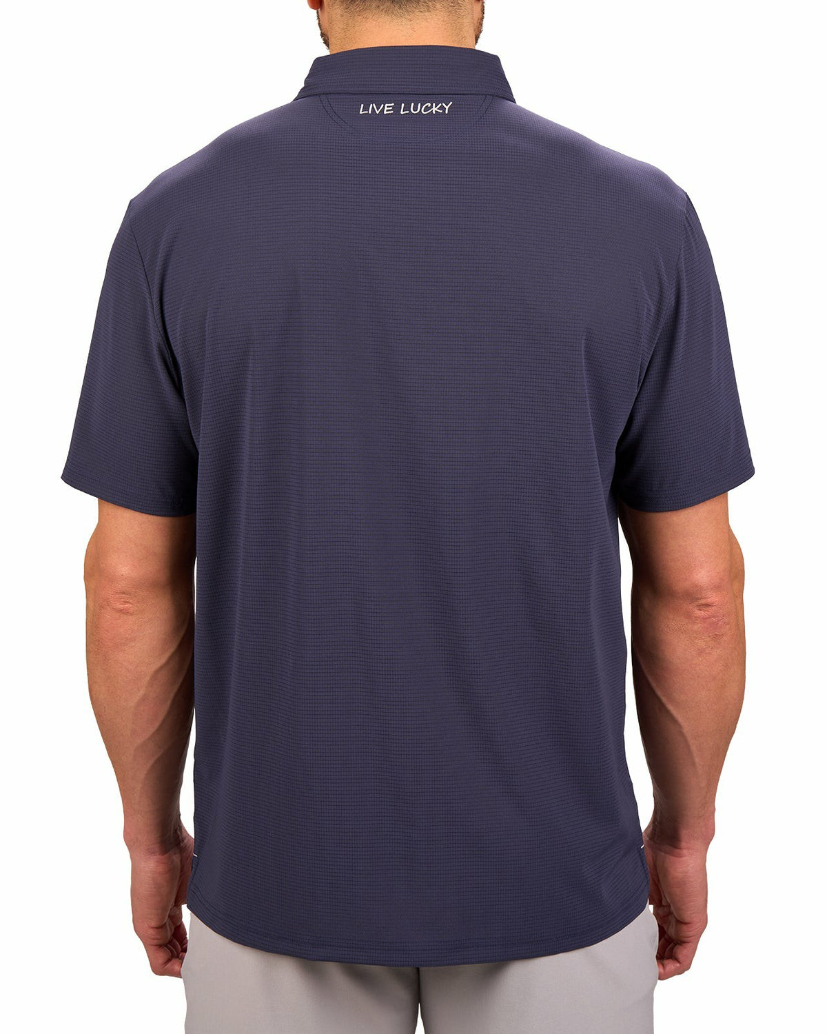 Black Clover Performance Men's Blue Golf Polo