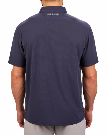Black Clover Performance Men's Blue Golf Polo