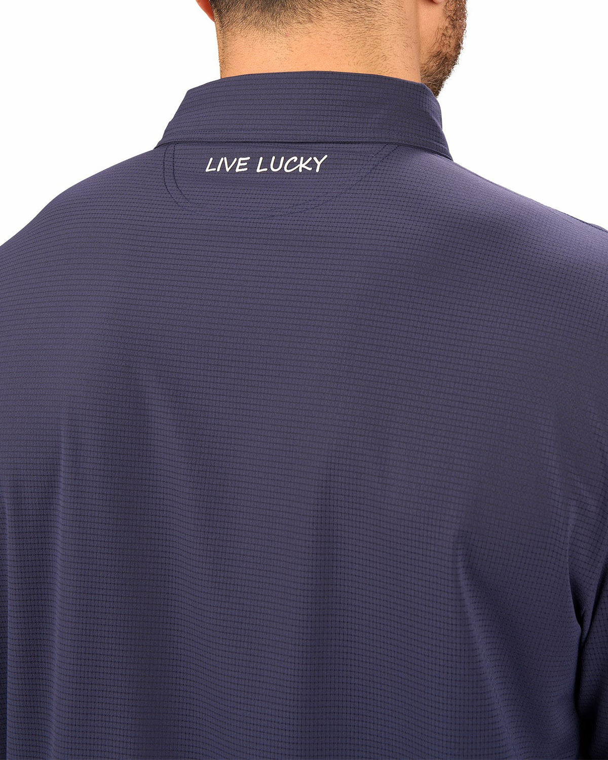 Black Clover Performance Men's Blue Golf Polo