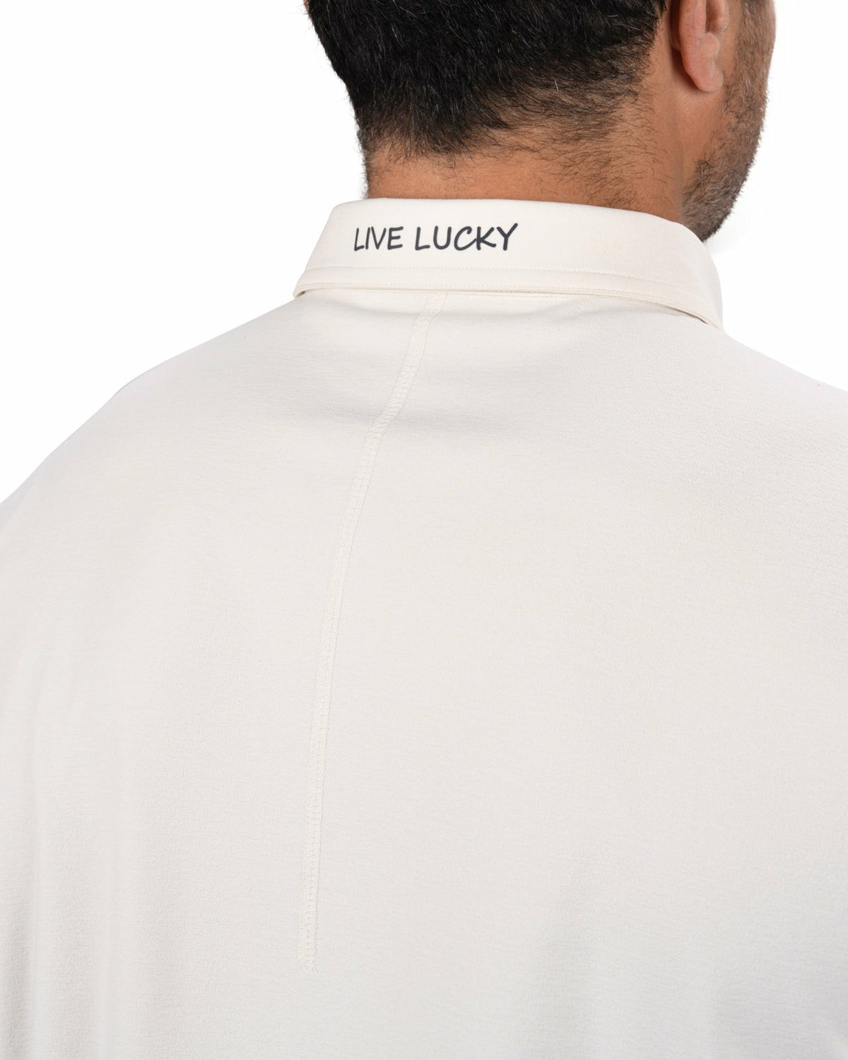 Black Clover Men's Comfortable White Performance Polo for Golf or Business
