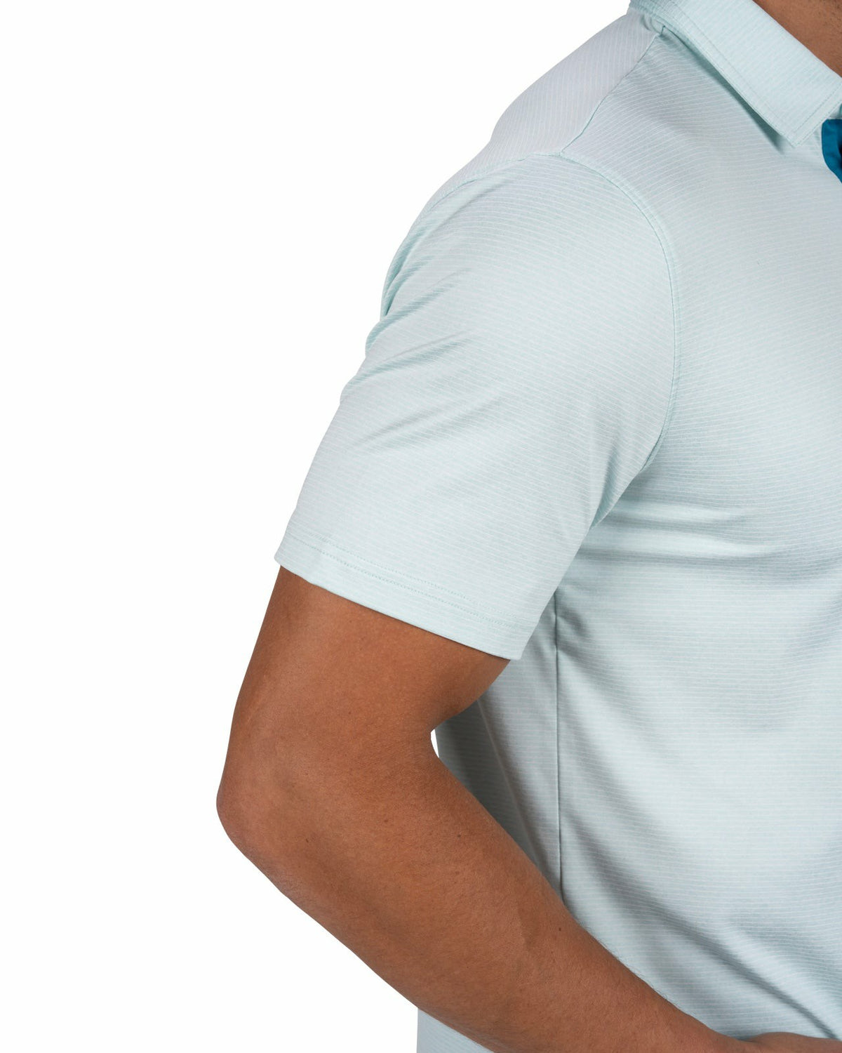 Black Clover Men's Breathable Mint Green Performance Polo for Golf or Business