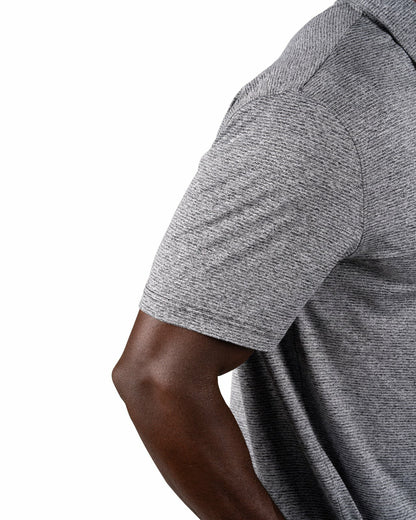 Black Clover Men's Breathable Black Performance Polo for Golf or Business