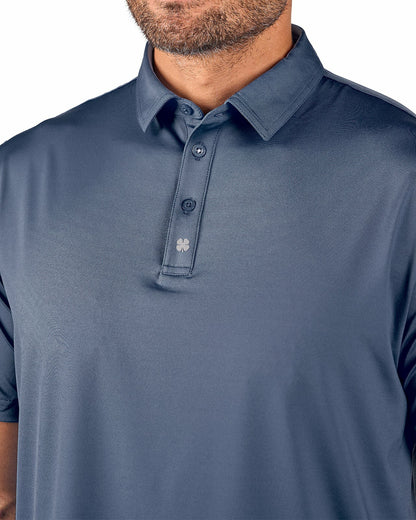 Black Clover Men's Black Soft Performance Polo for Golf or Business