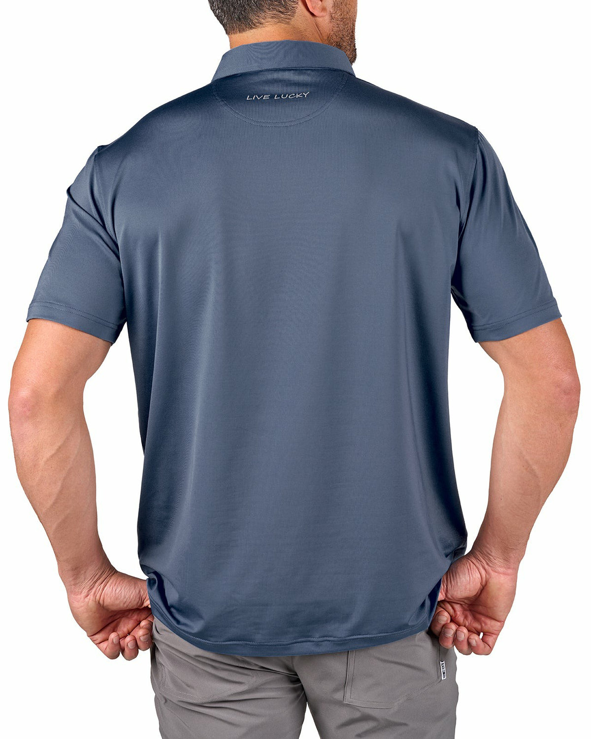 Black Clover Men's Black Soft Performance Polo for Golf or Business